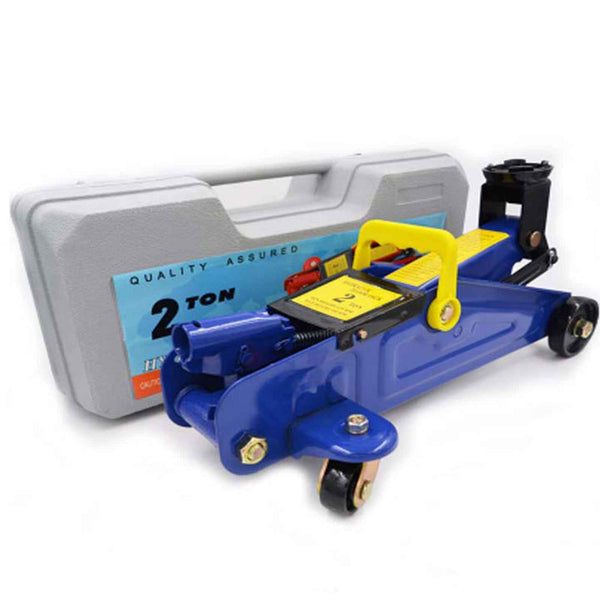 2 Ton Hydraulic Trolley Jack - Steel Car Lifter