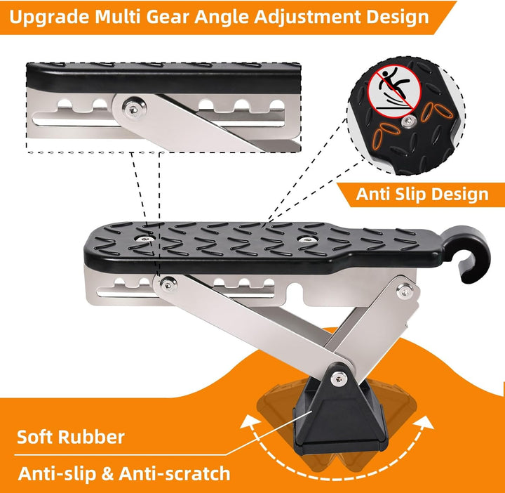 Foldable Car Roof Access Step | Universal Door Latch Hook Pedal - Carmodza.com