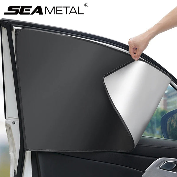 SEAMETAL 2Pcs Car Side Window Sun – Shade Curtain Summer Sun Protection - Carmodza.com