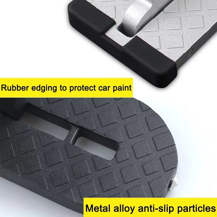 Foldable Car Roof Access Step | Universal Door Latch Hook Pedal - Carmodza.com