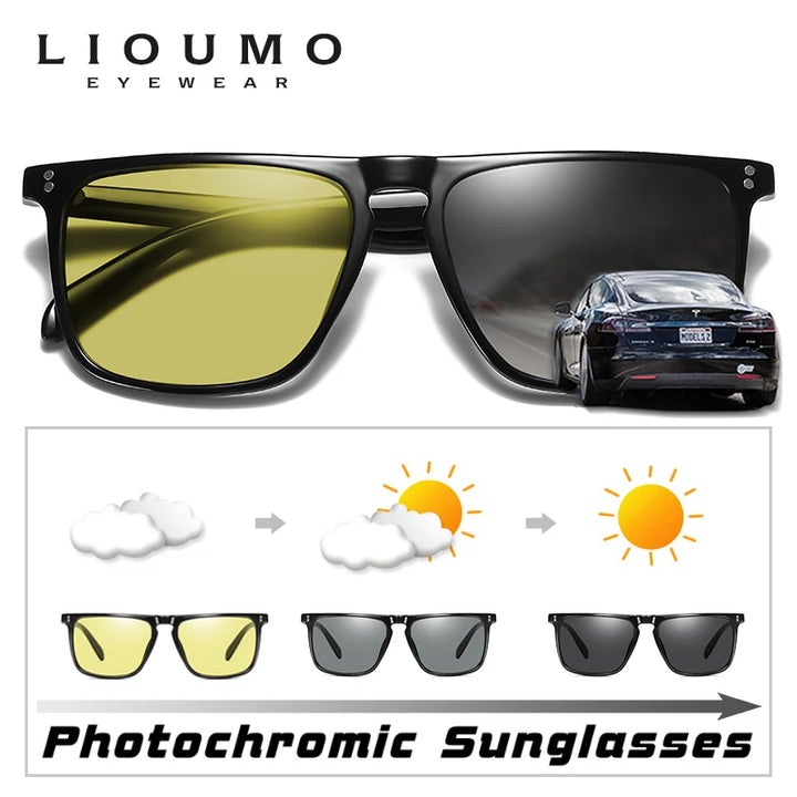 Photochromic Polarized Driving Sunglasses for Day & Night Vision - Carmodza.com