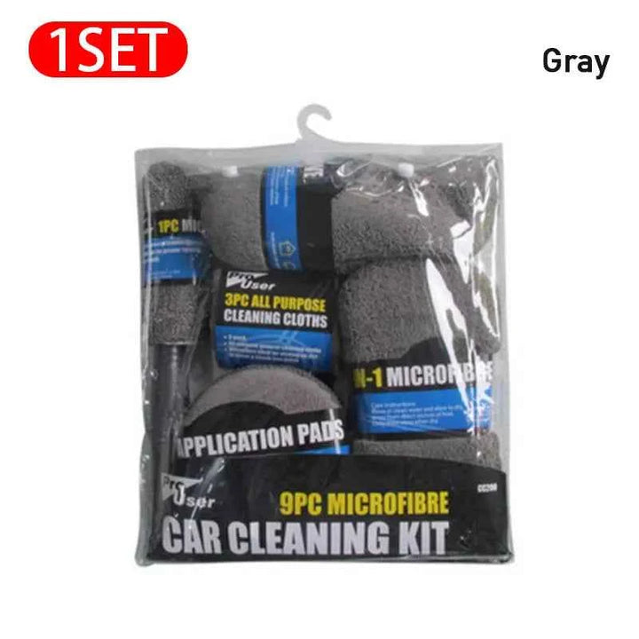 Car Wash Cleaning Kits 9pcs – Microfiber Auto Detailing Set - Carmodza.com