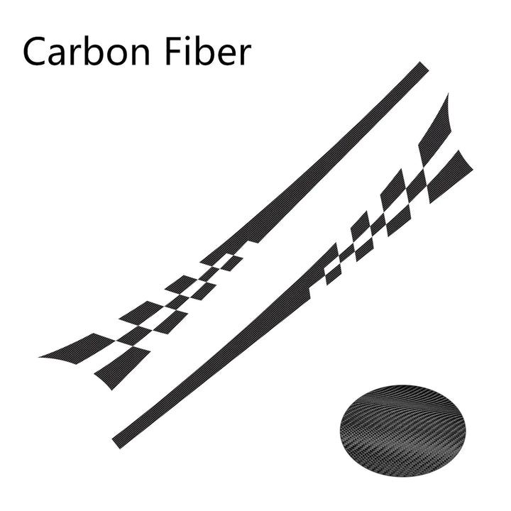 Racing Stripes Car Body Stickers | 2pc Vinyl Decal Set - Carmodza.com