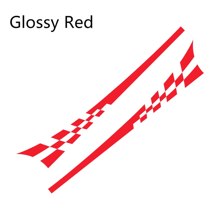 Racing Stripes Car Body Stickers | 2pc Vinyl Decal Set - Carmodza.com