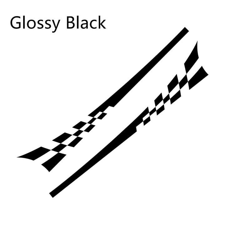 Racing Stripes Car Body Stickers | 2pc Vinyl Decal Set - Carmodza.com