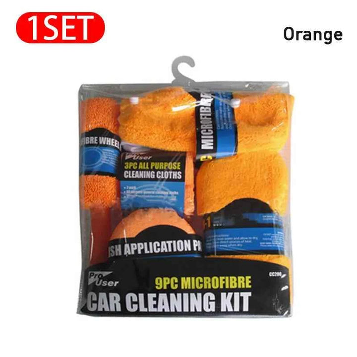 Car Wash Cleaning Kits 9pcs – Microfiber Auto Detailing Set - Carmodza.com