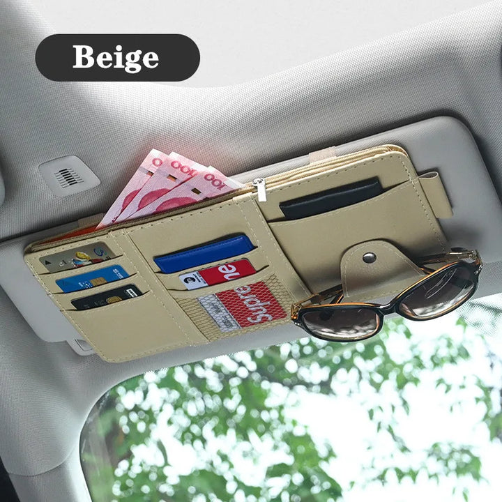 Car Sun Visor Organizer Bag for Essentials - Carmodza.com