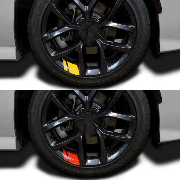 Reflective Car Wheel Rim Stickers 18-21 inch - 6 Pcs