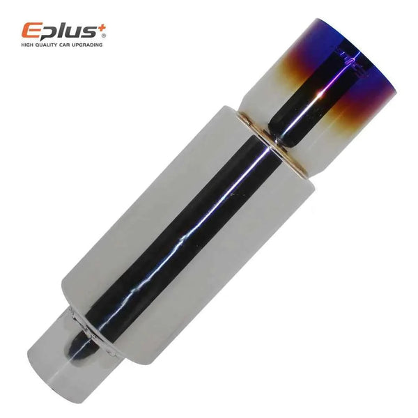 EPLUS Universal Car Exhaust Pipe Muffler Tail Pipe High Quality Stainless Steel 51/57/63mm Interface Bevel  Exhaust System End