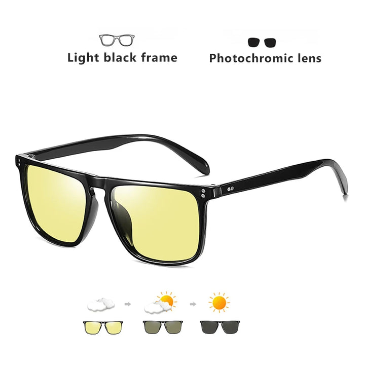 Photochromic Polarized Driving Sunglasses for Day & Night Vision - Carmodza.com