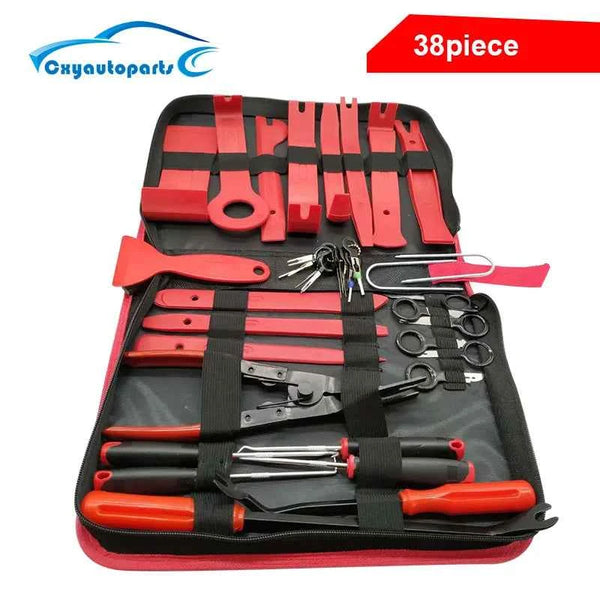 Car Trim Removal Tool Kit | 38-Piece Auto Panel & Clip Puller Set - Carmodza.com