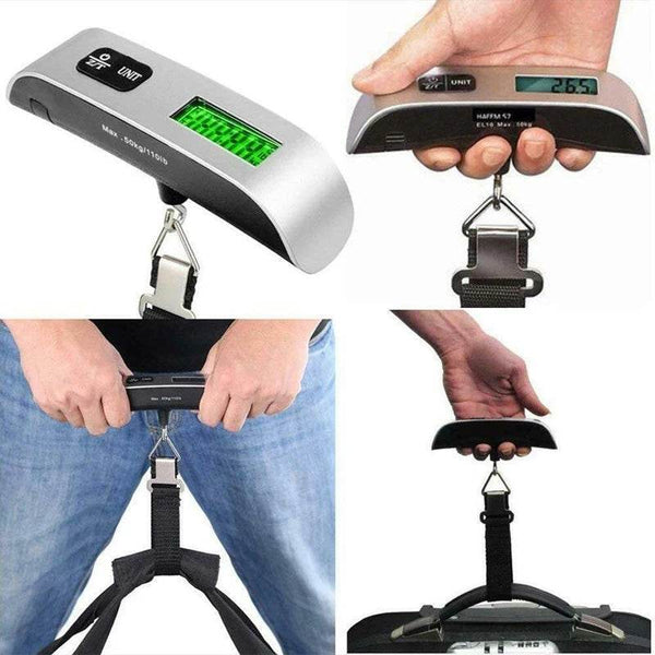 Digital Hanging Luggage Scale - 50kg Portable Scale - Carmodza.com