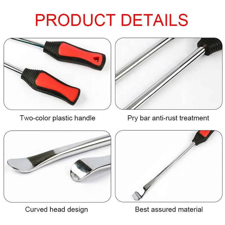 Tire Spoon Lever Tool Kit with Rim Protectors for Easy Tire Repair - Carmodza.com