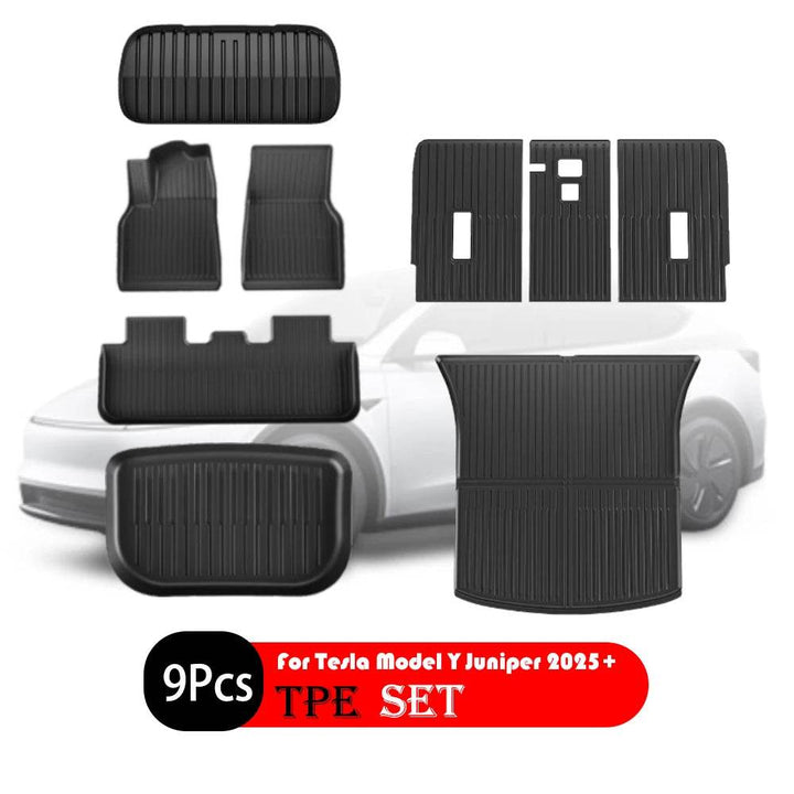 Tesla Model Y 2025 Mats - TPE Waterproof Floor Protection - Carmodza.com