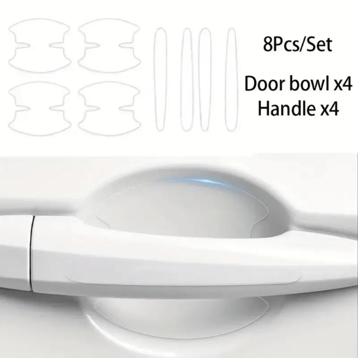 Car Door Handle Protector Film | 8Pcs Scratch Protection Set - Carmodza.com
