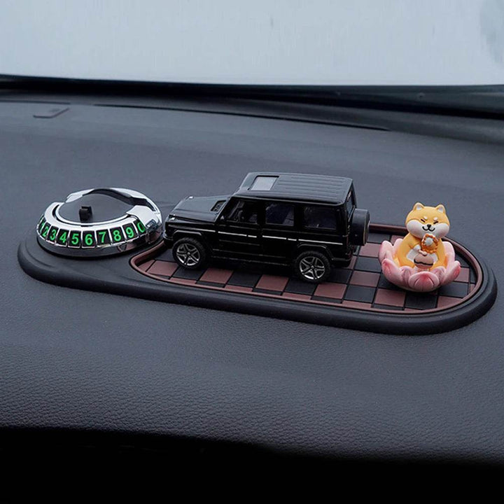 Anti-Slip Car Dashboard Organizer Mat with 360° Phone Holder - Carmodza.com