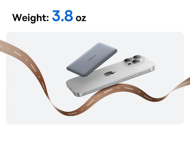 Magnetic Wireless Power Bank 5000mAh for iPhone, Samsung - Carmodza.com