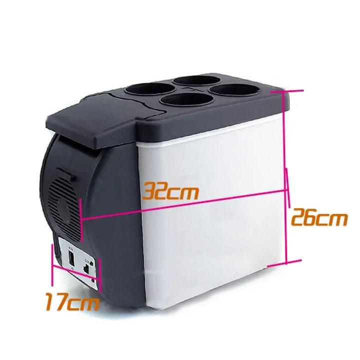 Portable Car Freezer Cooler 6L | 12V Mini Electric Fridge - Carmodza.com