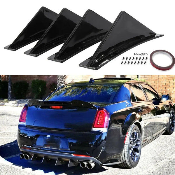 4Pcs Car Rear Bumper: Lip Diffuser Splitter Spoiler Scratch Protector - Carmodza.com