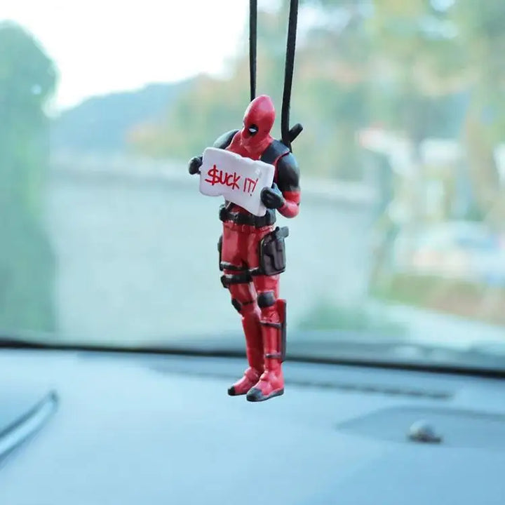 Deadpool Car Pendant for Rearview Mirror Keychain and Decorative Ornaments - Carmodza.com
