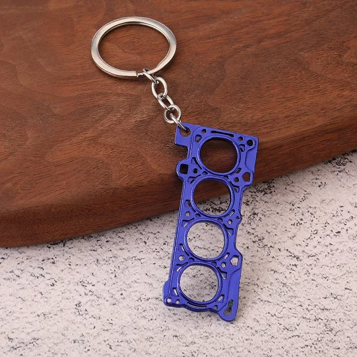 Car Part Enthusiast Metal Keychains | Automotive Themed Keyrings - Carmodza.com