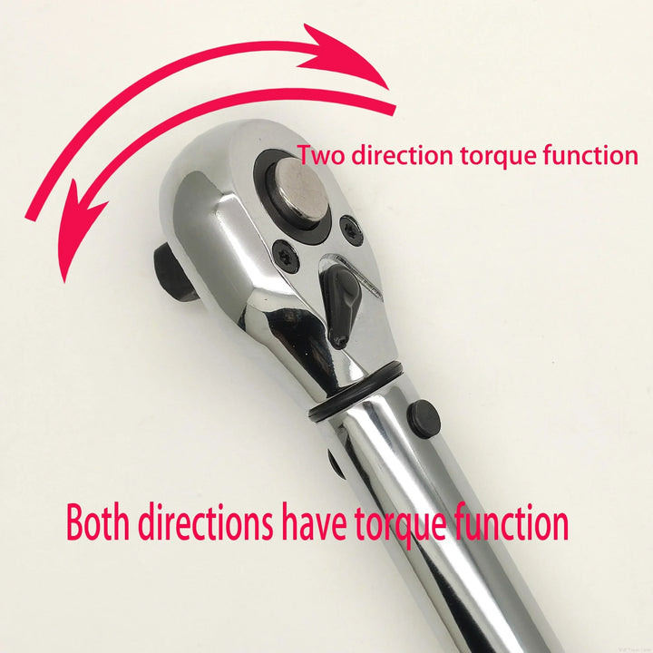 Torque Wrench 3/8" Drive | 5-60 N.m Adjustable & Reversible - Carmodza.com