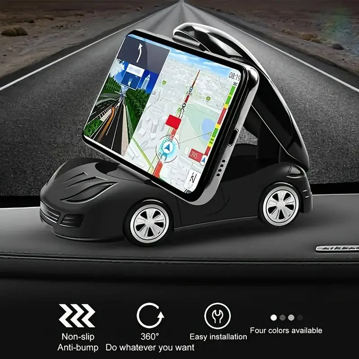 Car Dashboard Phone Holder – Foldable 360° Car Mount Bracket - Carmodza.com