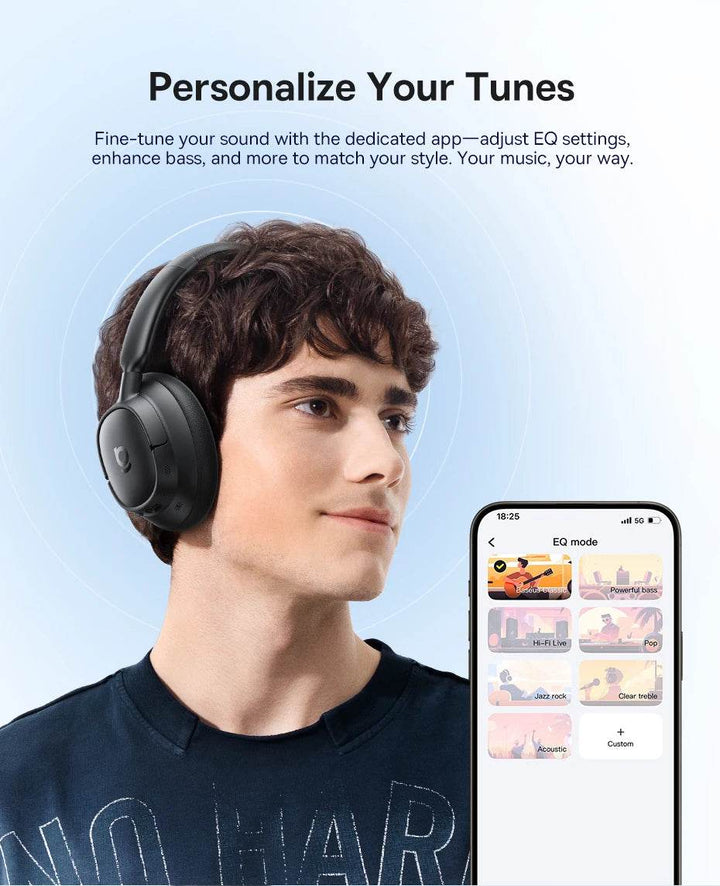 Baseus Wireless Noise Canceling Headphones - 120H Playtime - Carmodza.com