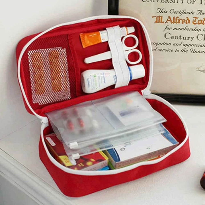 Portable Car First Aid Kit - Emergency Travel Organizer - Carmodza.com