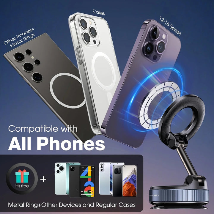 Magnetic Car Phone Holder | 360° Rotation | Carmodza - Carmodza.com