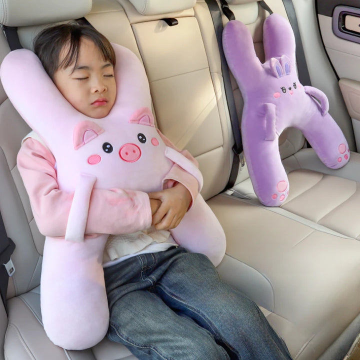 Kids Car Seat Travel Pillow | Neck & Body Sleep Support - Carmodza.com
