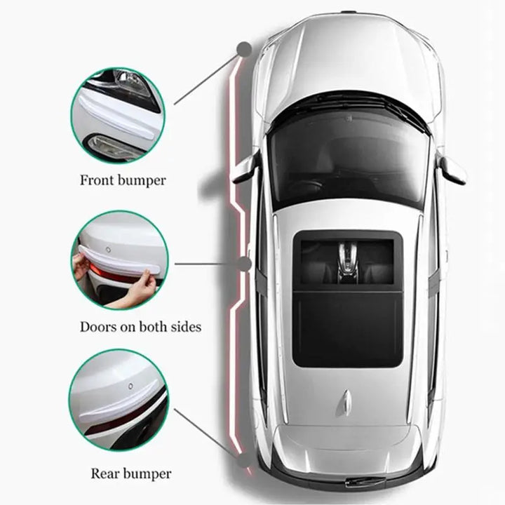 Car Bumper Corner Protector Guard - Universal Anti-Collision Strips - Carmodza.com
