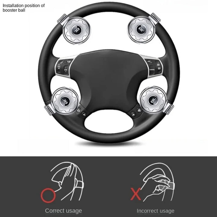 Car Steering Wheel Spinner Knob | Universal 360° Power Handle - Carmodza.com