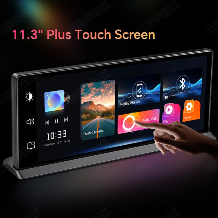 4K Wireless Carplay Android Auto Car DVR Dash Cam - Carmodza.com