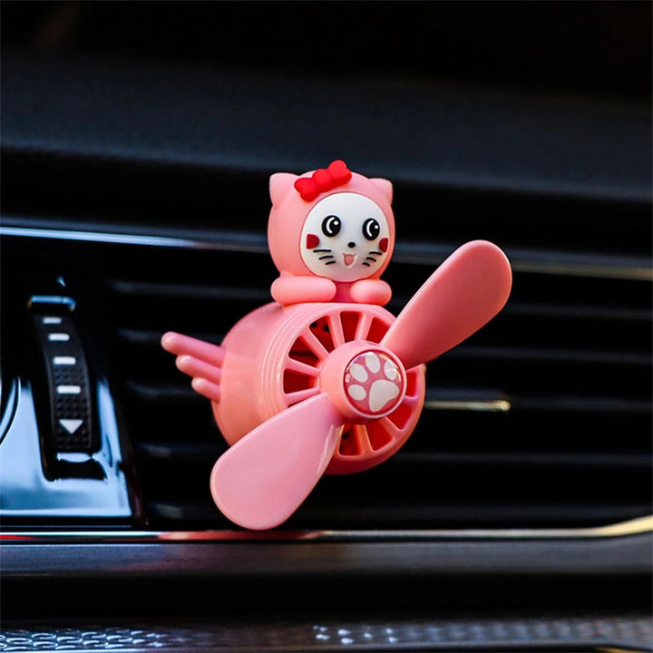 Pink Car Vent Decoration Cat Duck Dog Ornament for Vehicle Air Vent - Carmodza.com