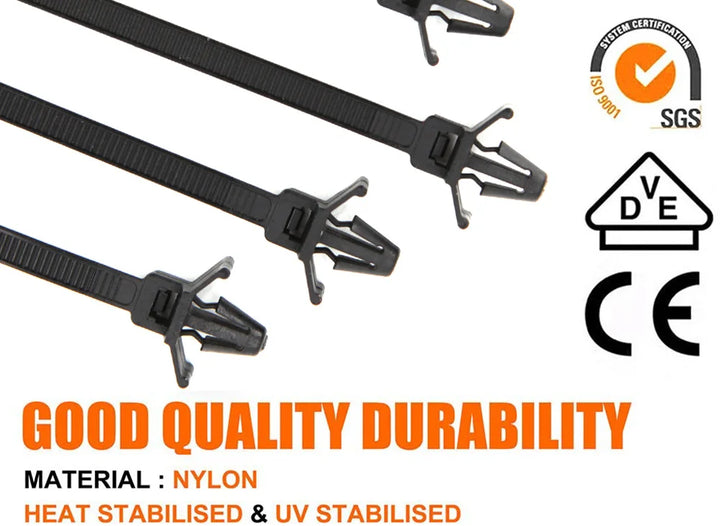 Car Wire Harness Fastener Clips Cable Management Ties - Carmodza.com