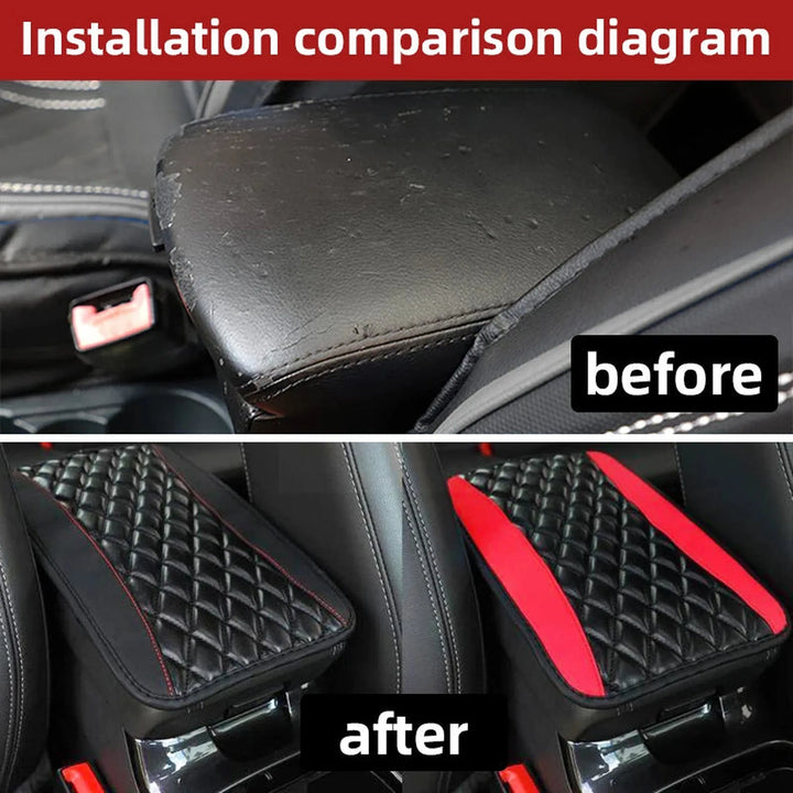 Car Armrest Cover: Universal PU Leather Console Protector - Carmodza.com