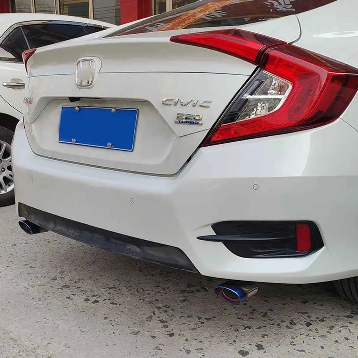 Car Exhaust Tip, 6.3cm Inlet Stainless Steel Exhaust Tips, Chrome Polished Tailpipe Tip, Muffler Tip Pipes for Honda Civic 10th