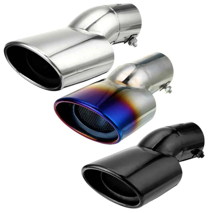 Car Exhaust Tip, 6.3cm Inlet Stainless Steel Exhaust Tips, Chrome Polished Tailpipe Tip, Muffler Tip Pipes for Honda Civic 10th