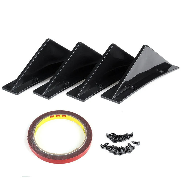 4Pcs Car Rear Bumper: Lip Diffuser Splitter Spoiler Scratch Protector - Carmodza.com