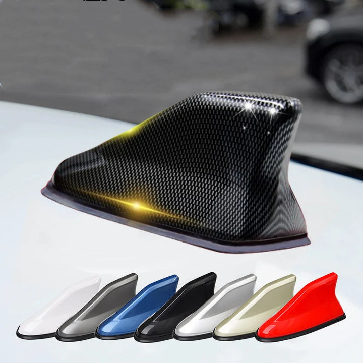 Carbon Fiber Shark Fin Antenna for Car Roof Radio Signal Boost - Carmodza.com