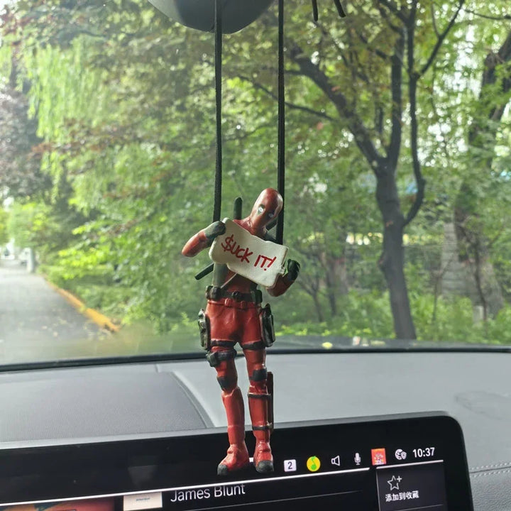 Deadpool Car Pendant for Rearview Mirror Keychain and Decorative Ornaments - Carmodza.com