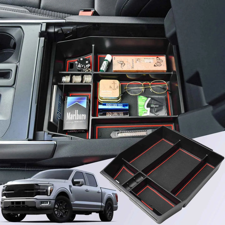 Ford F150 Center Console Organizer Tray for 2021-2025 Models - Carmodza.com