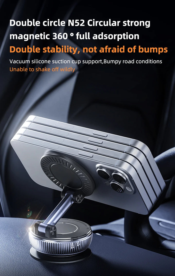 Magnetic Car Phone Holder Mount | 360° Rotating & Foldable - Carmodza.com