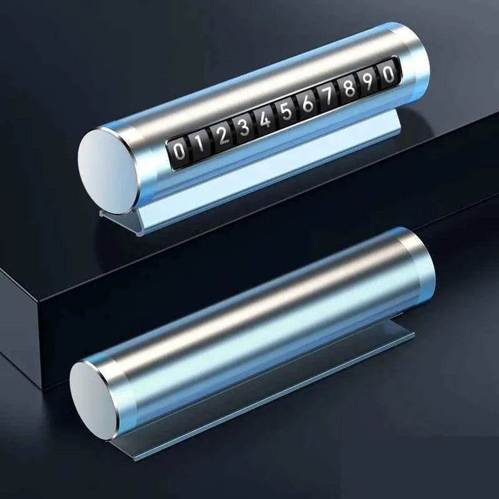 Metal Car Temporary Parking Card Number Plate Stickers - Carmodza.com