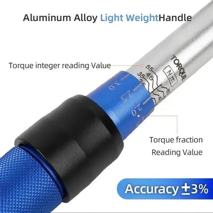 Torque Wrench 3/8" Drive | 5-60 N.m Adjustable & Reversible - Carmodza.com