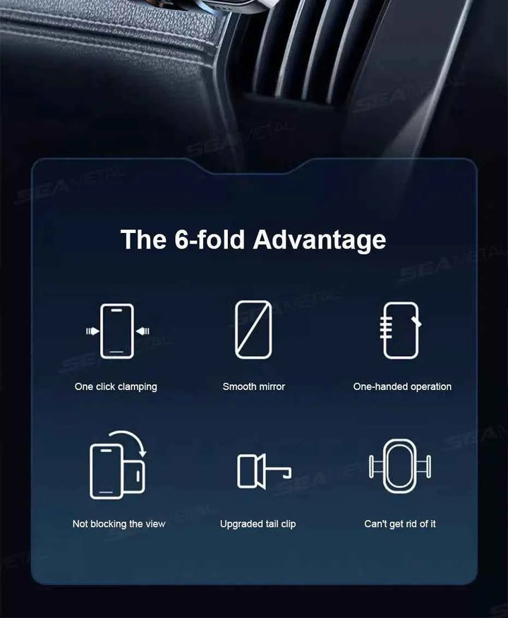 Universal Car Air Vent Phone Holder with Stable Metal Hook - Carmodza.com