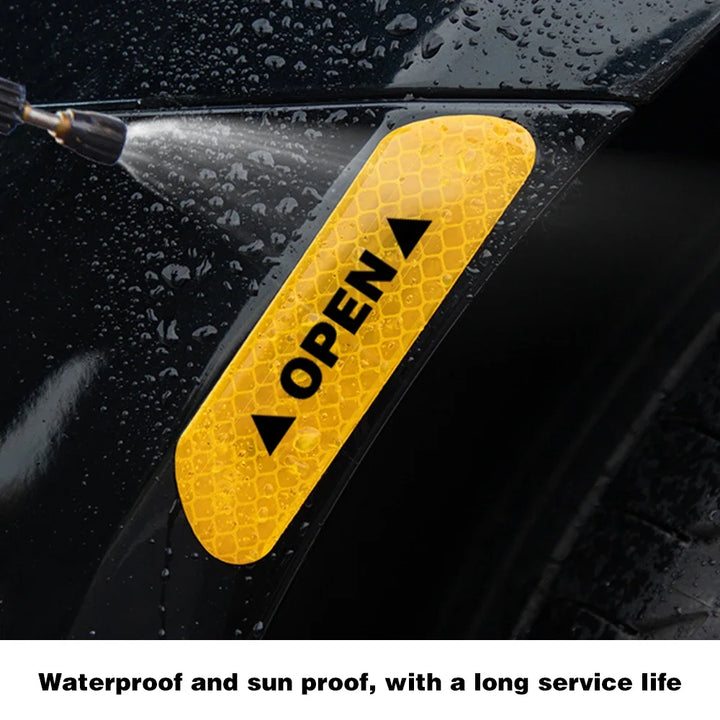 Car Door Reflective Warning Stickers | High-Visibility Safety Decals - Carmodza.com
