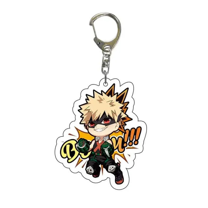 My Hero Academia Car Keychain | Acrylic Anime Character Charm - Carmodza.com