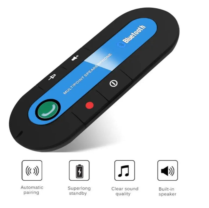Wireless Bluetooth Car Speakerphone Kit Sun Visor MP3 - Carmodza.com